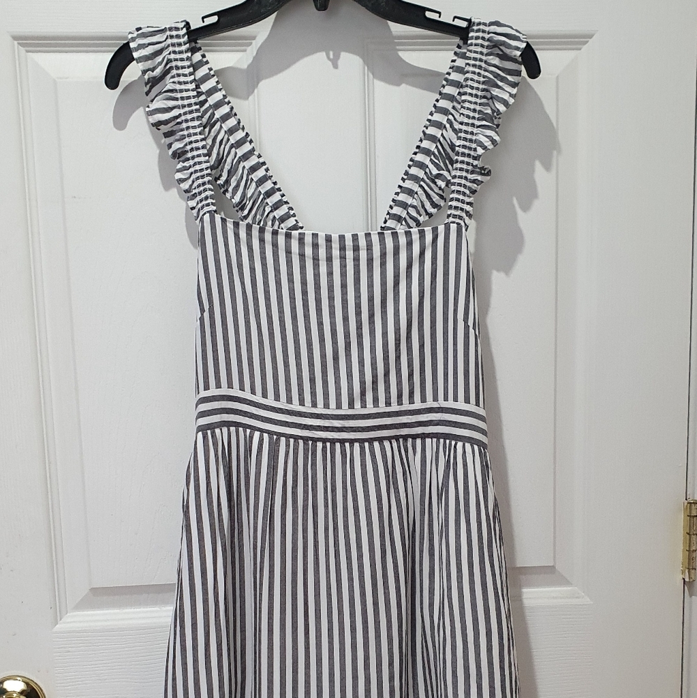 Madewell Stripped peasant dress